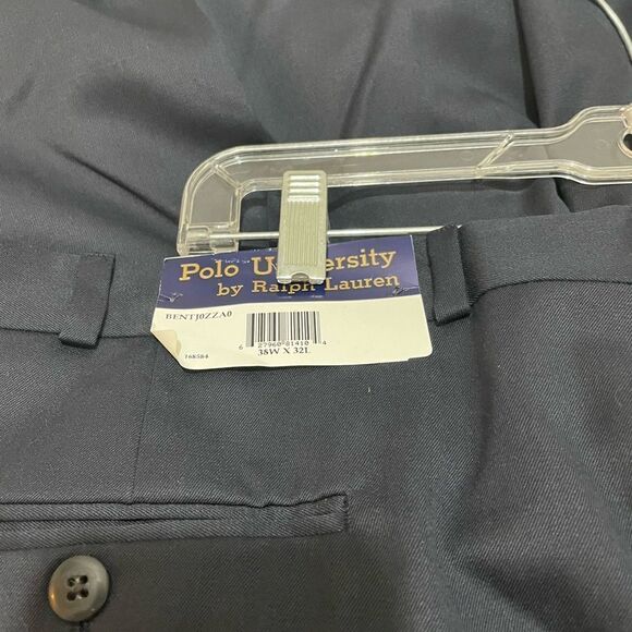 New Polo university by Ralph Lauren Pants Size 38Wx 32L 100% Wool - Picture 10 of 11